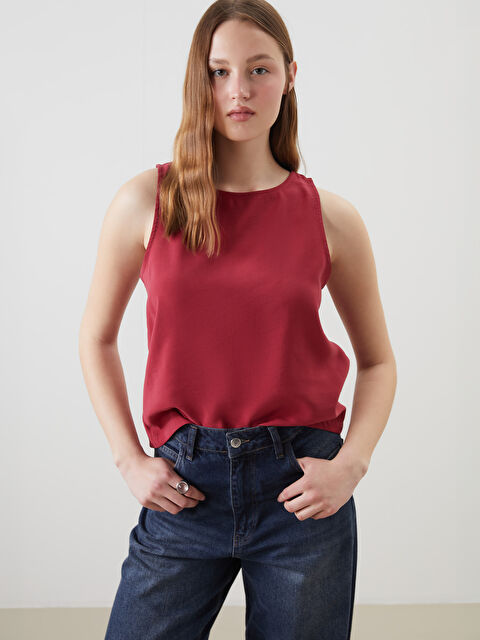 XSIDE Bisiklet Yaka Kadın Bluz - S5OO09Z8-CRT