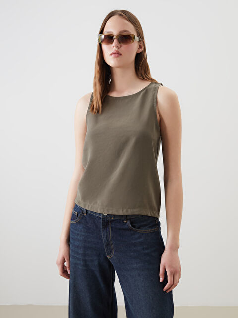 XSIDE Bisiklet Yaka Kadın Bluz - S5OO09Z8-CS4