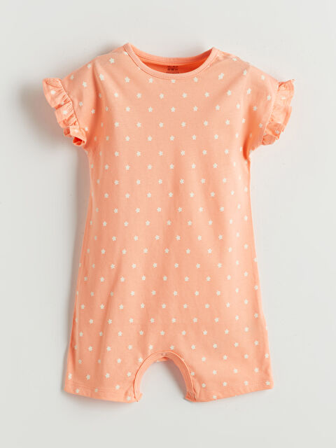 LCW baby Bisiklet Yaka Pamuklu Kız Bebek Tulum - S5OO11Z1-LR4