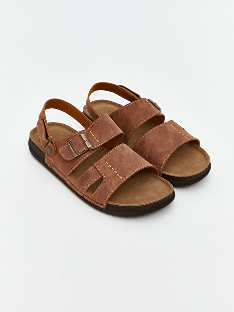 LCW STEPS Süet Görünümlü Erkek Sandalet - S5OO18Z8-D4D