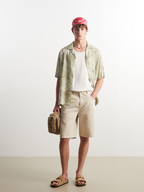 XSIDE Standart Kalıp Gabardin Erkek Şort - S5OO22Z8-HZZ