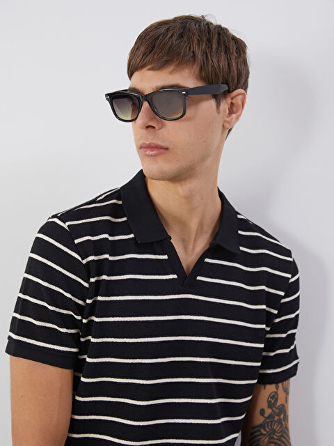 LCW Vision Polo Yaka Çizgili Erkek Tişört - S5OO34Z8-LEG