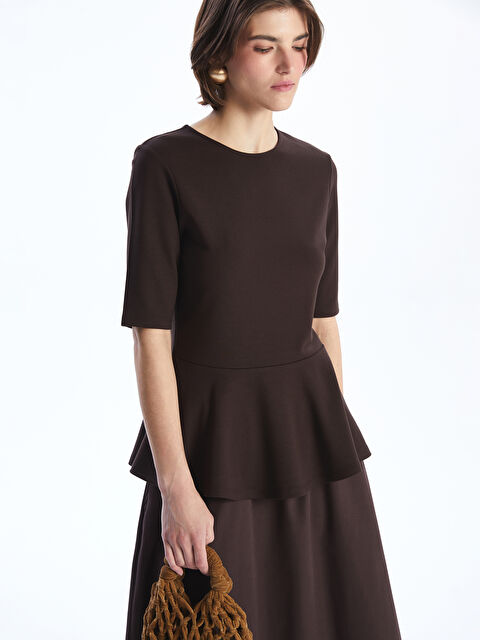 LCW Vision Bisiklet Yaka Peplum Bluz - S5OO47Z8-HDD