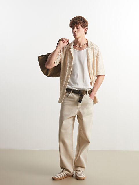 XSIDE Standart Kalıp Gabardin Erkek Pantolon - S5OO59Z8-HZZ