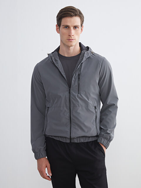 LCWAIKIKI Classic Standart Kalıp Kapüşonlu Erkek Mont - S5OO65Z8-R34