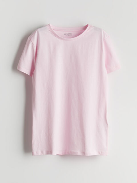 LCW Kids Bisiklet Yaka Basic Kız Çocuk Tişört - S5OP00Z4-FTE