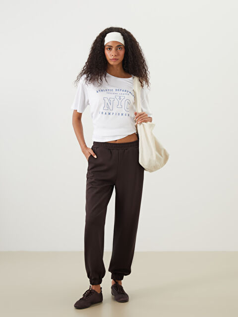 XSIDE ACTIVE Beli Lastikli Kadın Jogger Eşofman Altı - S5OP57Z8-KJN