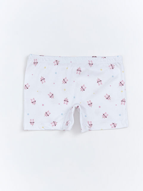 LCW Kids Beli Lastikli Baskılı Kız Çcuk Boxer - S5OP79Z1-LU7