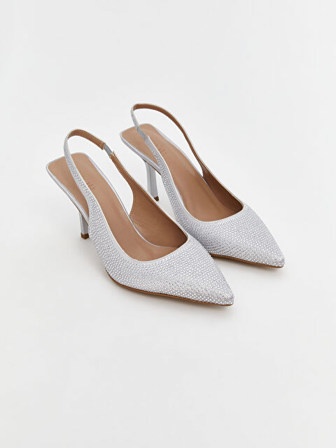 KOOR Taşlı Sivri Burun Kadın Topuklu Ayakkabı - S5OP99Z8-G8Z