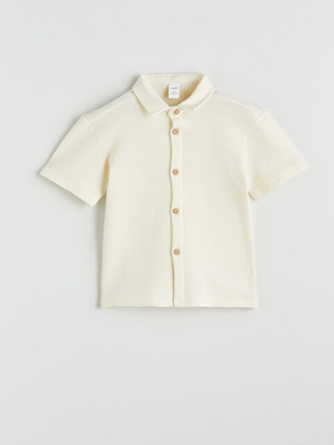 LCW Kids Kısa Kollu Basic Erkek Çocuk Gömlek - S5OQ30Z1-G7L