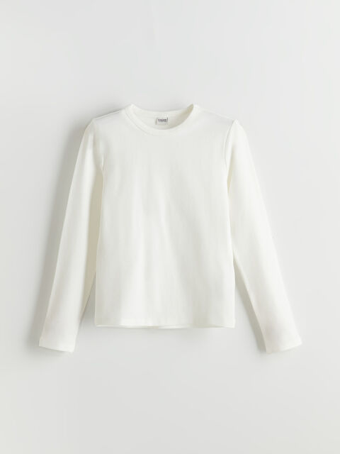 LCW Kids Bisiklet Yaka Basic Kız Çocuk Tişört - S5OQ44Z4-R9J