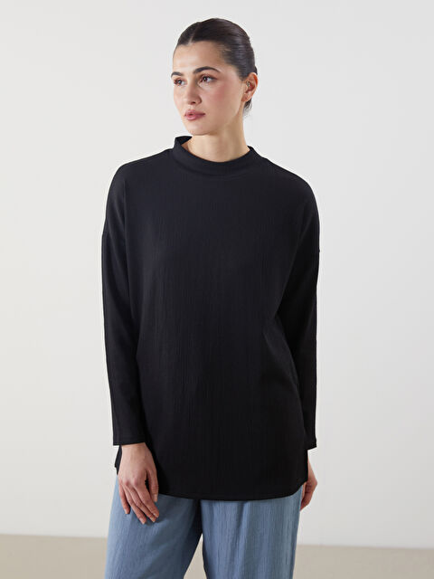 LCW Modest Dik Yaka Kadın Tunik - S5OQ60Z8-CVL