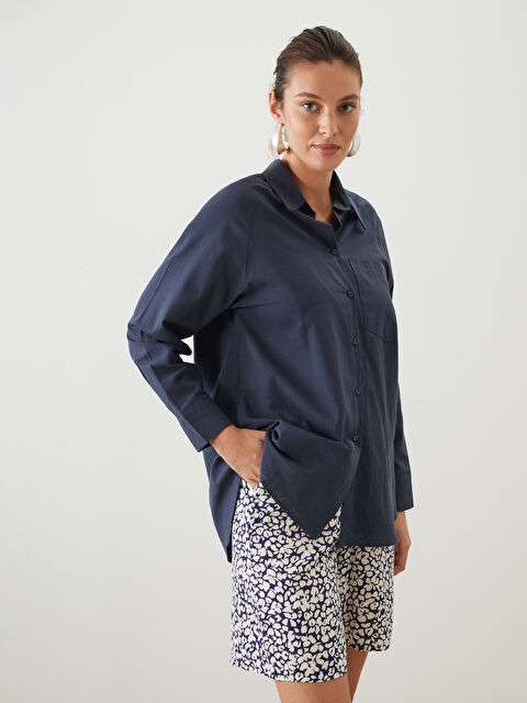 LCWAIKIKI Classic Beli Lastikli Çiçekli Kadın Şort - S5OQ72Z8-LSJ