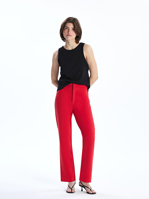 LCW Vision Dar Fit İspanyol Paça Kadın Pantolon - S5OS52Z8-JD3