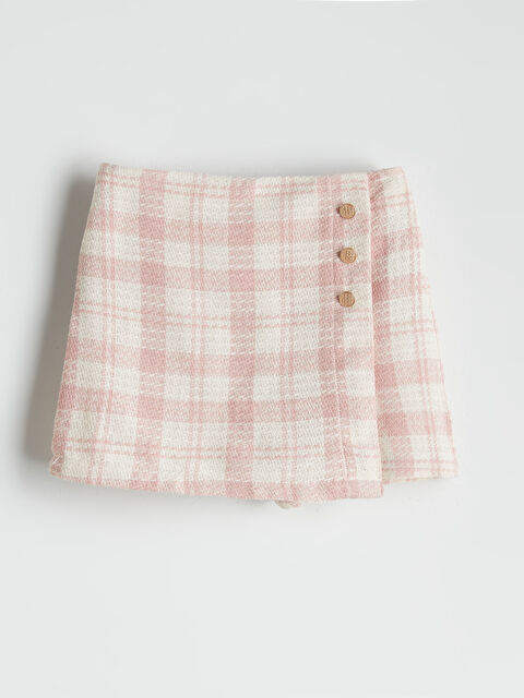 LCW Kids Beli Lastikli Kız Çocuk Tüvit Şort Etek - S5OS62Z4-LNQ