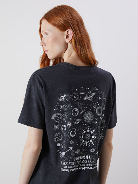 XSIDE Crew Neck Printed Women's T-Shirt - S5OS88Z8-VDL