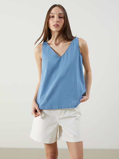 LCWAIKIKI Classic V Yaka Jean Bluz - S5OT19Z8-H45