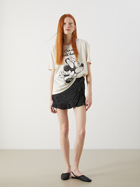 XSIDE Beli Lastikli Puantiyeli Şort Etek - S5OT27Z8-LQJ