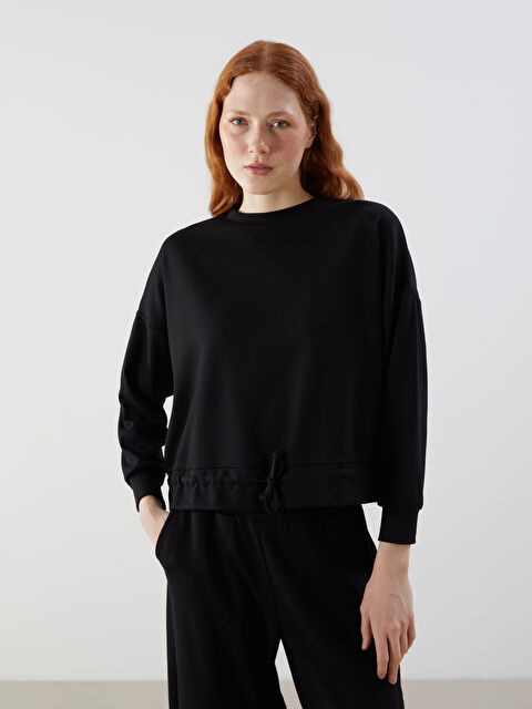 Natuvera Bisiklet Yaka Kadın Sweatshirt - S5OT32Z8-UP7