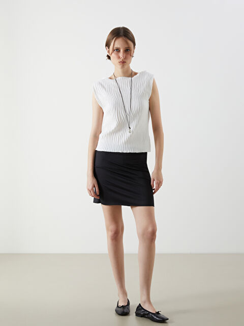 LCW Vision Beli Lastikli Jüpon - S5OU04Z8-CVL