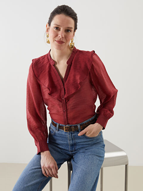 LCWAIKIKI Classic V Yaka Kadın Bluz - S5OU37Z8-HHF