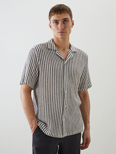 LCW Vision Polo Yaka Çizgili Erkek Tişört - S5OU49Z8-LGS