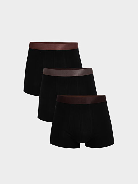 LC WAIKIKI Standart Kalıp Pamuklu Esnek Erkek Boxer 3'lü - S5OU89Z8-CVL