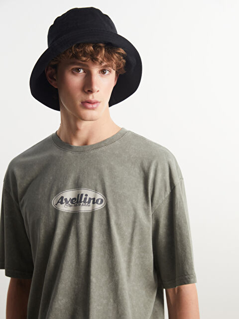 XSIDE Bisiklet Yaka Baskılı Penye Erkek Tişört - S5OV57Z8-YRC