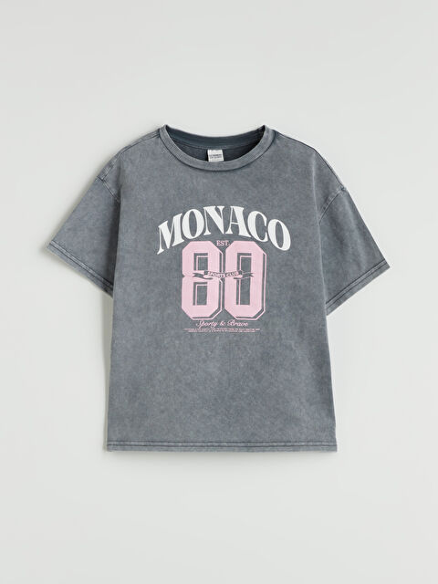 LCW Kids Bisiklet Yaka Kız Çocuk Tişört - S5OV68Z4-502