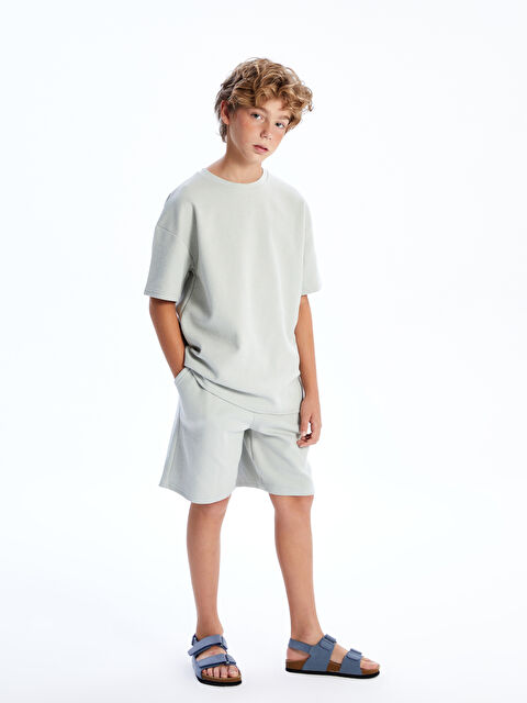 LCW Kids Beli Lastikli Erkek Çocuk Şort - S5OV73Z4-FLR