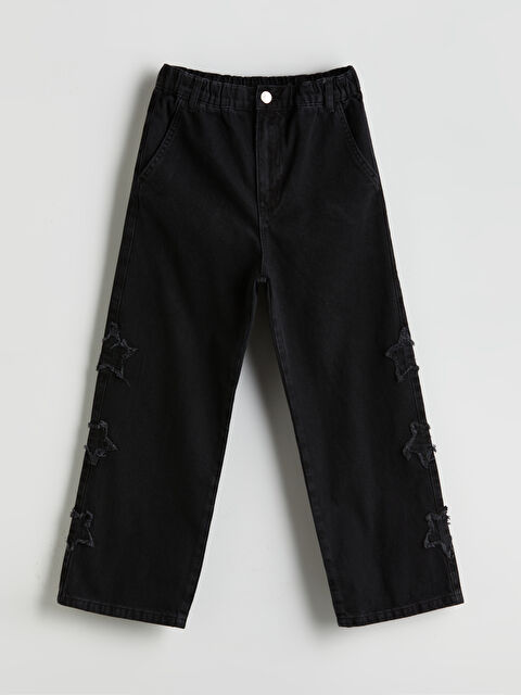 LCW Kids Wideleg Kız Çocuk Jean Pantolon - S5OV87Z4-SHP
