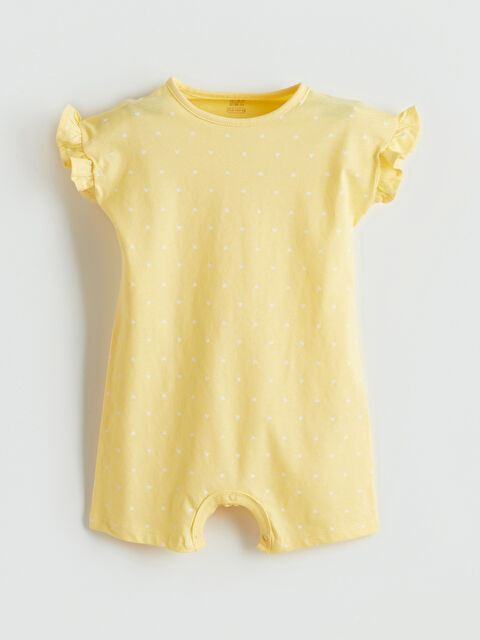 LCW baby Basic Kısa Kollu Kız Bebek Tulum - S5P003Z1-LUG