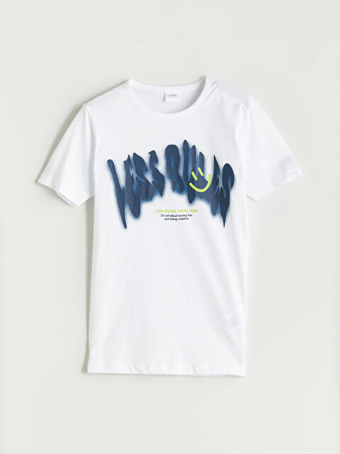 LCW Kids Bisiklet Yaka Erkek Çocuk Pijama Üst - S5P007Z4-Q6K