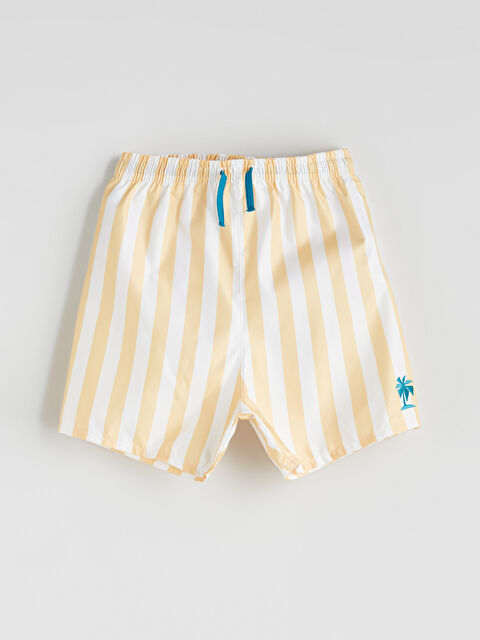 LCW Kids Beli Lastikli Çizgili Erkek Çocuk Yüzme Şort - S5P017Z1-LKE