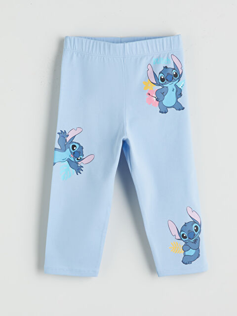 LCW Kids Lilo & Stitch Baskılı Kız Çocuk Tayt - S5P081Z1-QXH