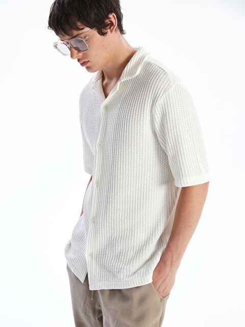 XSIDE Rahat Kalıp Kısa Kollu Erkek Gömlek - S5P109Z8-FT0