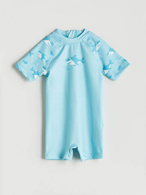 LCW Kids Beli Lastikli Baskılı Erkek Çocuk Yüzme Şort - S5P170Z1-QXU