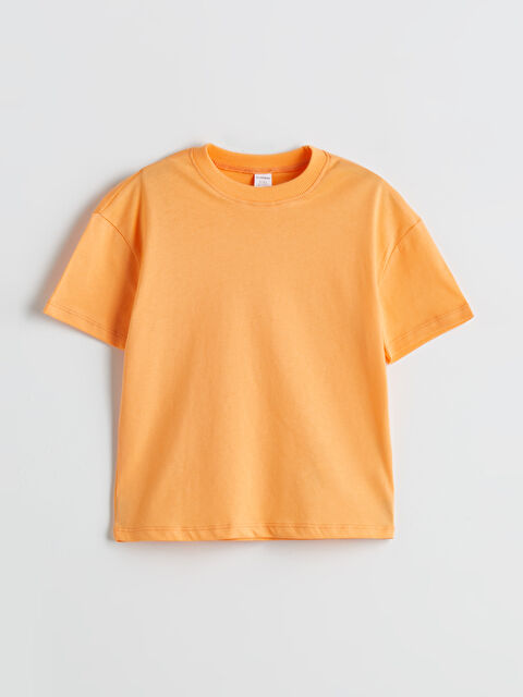 LCW Kids Bisiklet Yaka Basic Erkek Çocuk Tişört