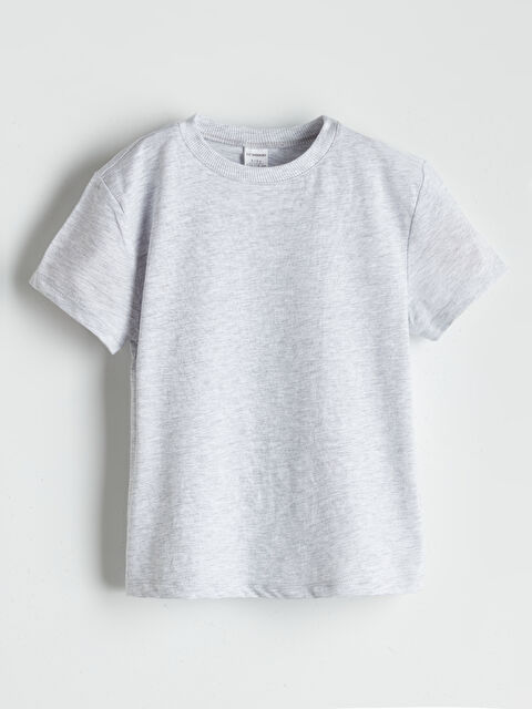 LCW Kids Bisiklet Yaka Erkek Çocuk Tişört - S5P252Z1-F8Y