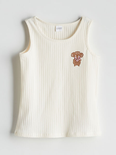 LCW Kids Nakışlı Kız Çocuk Pijama Üst