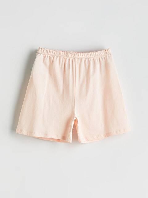 LCW Kids Beli Lastikli Basic Kız Çocuk Pijama Şort - S5P282Z4-FWH