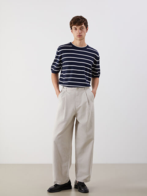 XSIDE Standart Kalıp Gabardin Erkek Pileli Pantolon - S5P303Z8-YYL