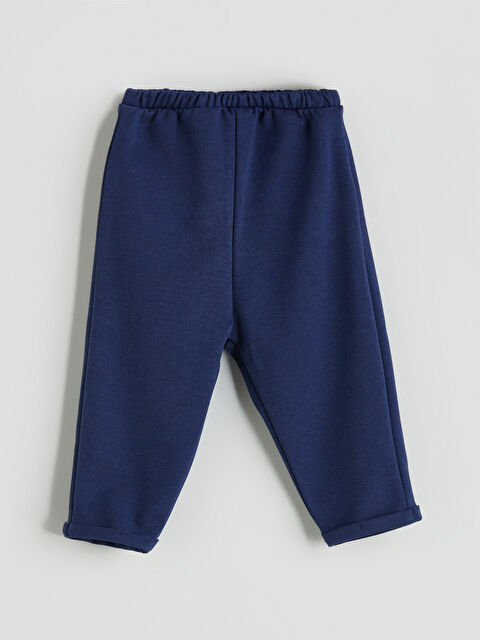 LCW baby Erkek Bebek Beli Lastikli Pantolon - S5P351Z1-R43