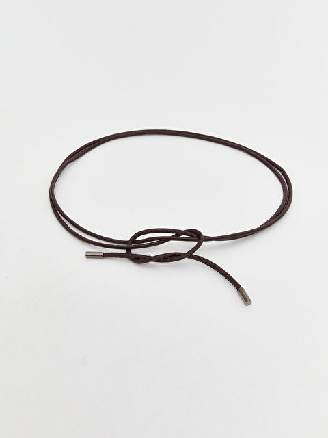 LCW ACCESSORIES Deri Görünümlü Kadın İp Kemer - S5P404Z8-CZF