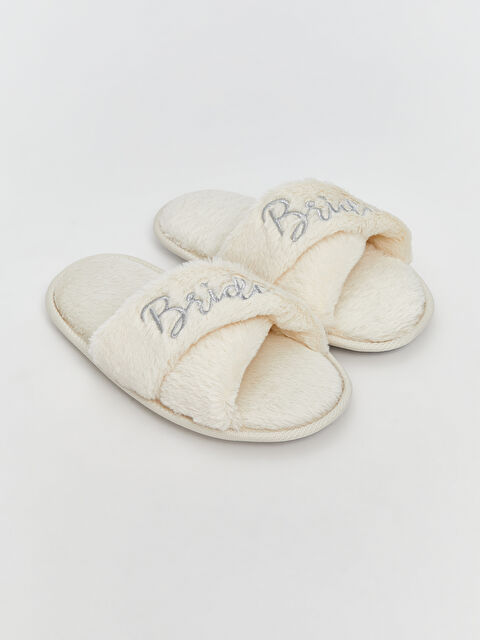 LCW STEPS Barbie Nakışlı Kadın Pelüş Ev Terliği - S5P427Z8-EEW