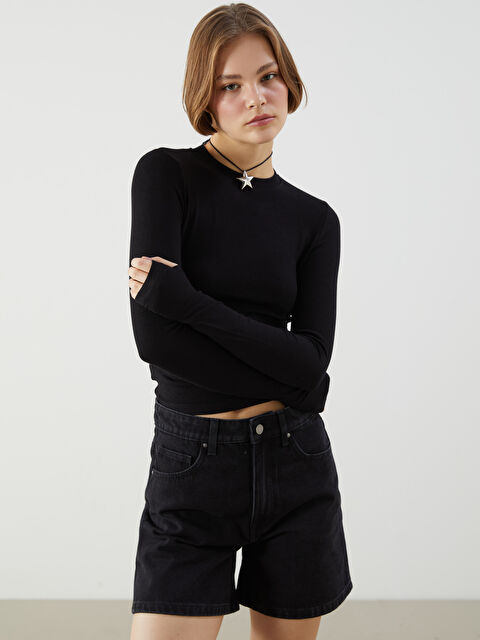 XSIDE Bisiklet Yaka Kadın Body - S5P492Z8-CVL