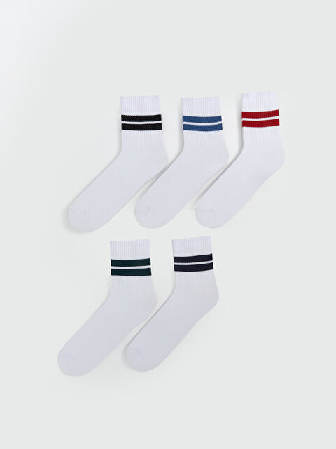 LCW ACCESSORIES Çizgili Erkek Soket Çorap 5'li - S5P499Z8-K00