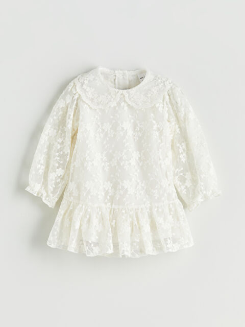 LCW baby Pamuklu Dantel Kız Bebek Elbise - S5P508Z1-FDL