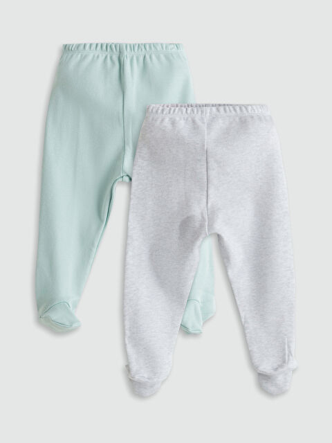 LCW baby Beli Lastikli Erkek Bebek Pijama Alt 2'li - S5P532Z1-FJX