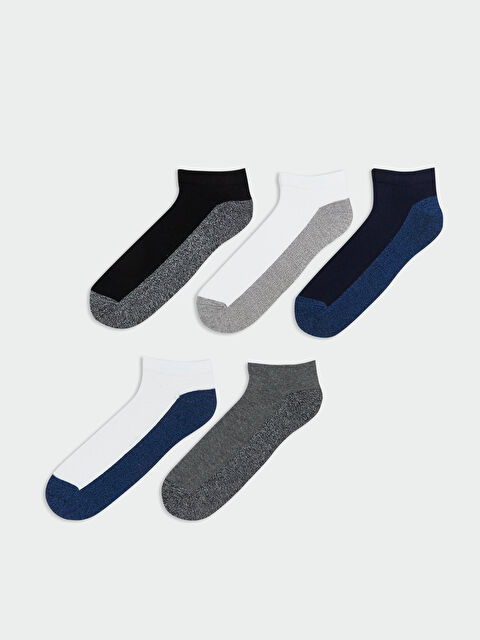 LCW ACCESSORIES Renk Bloklu Erkek Patik Çorap 5'li - S5P558Z8-K00
